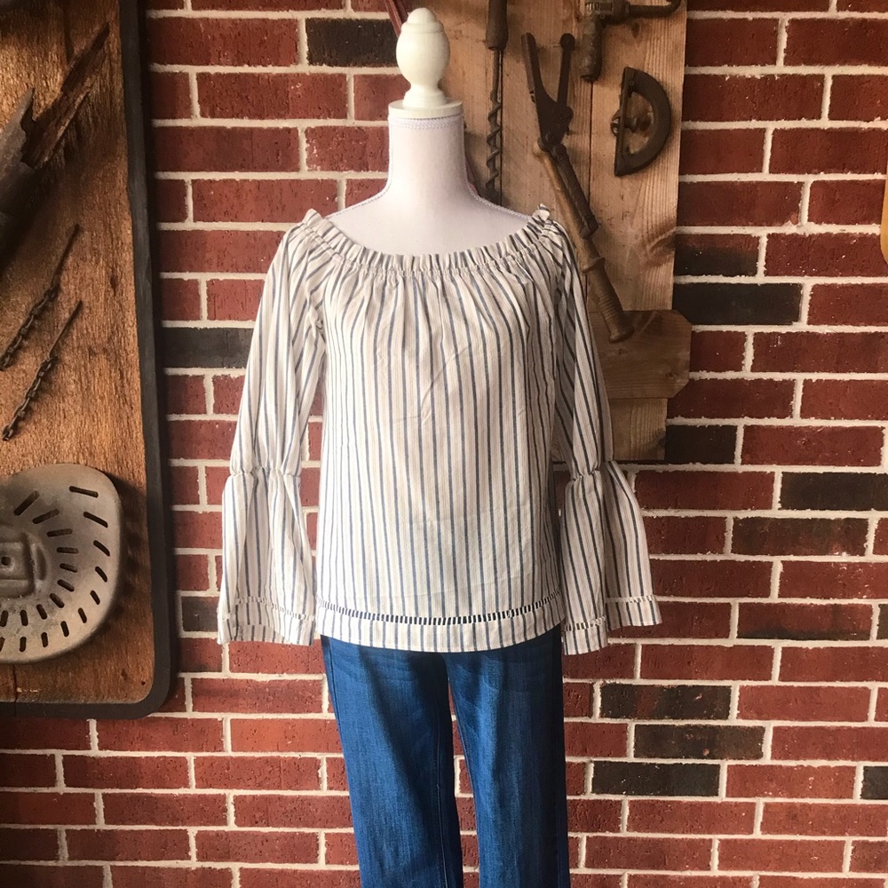 Striped Cream Blouse